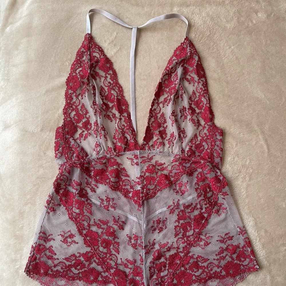 Grey and Red FreePeople teddy *never worn*